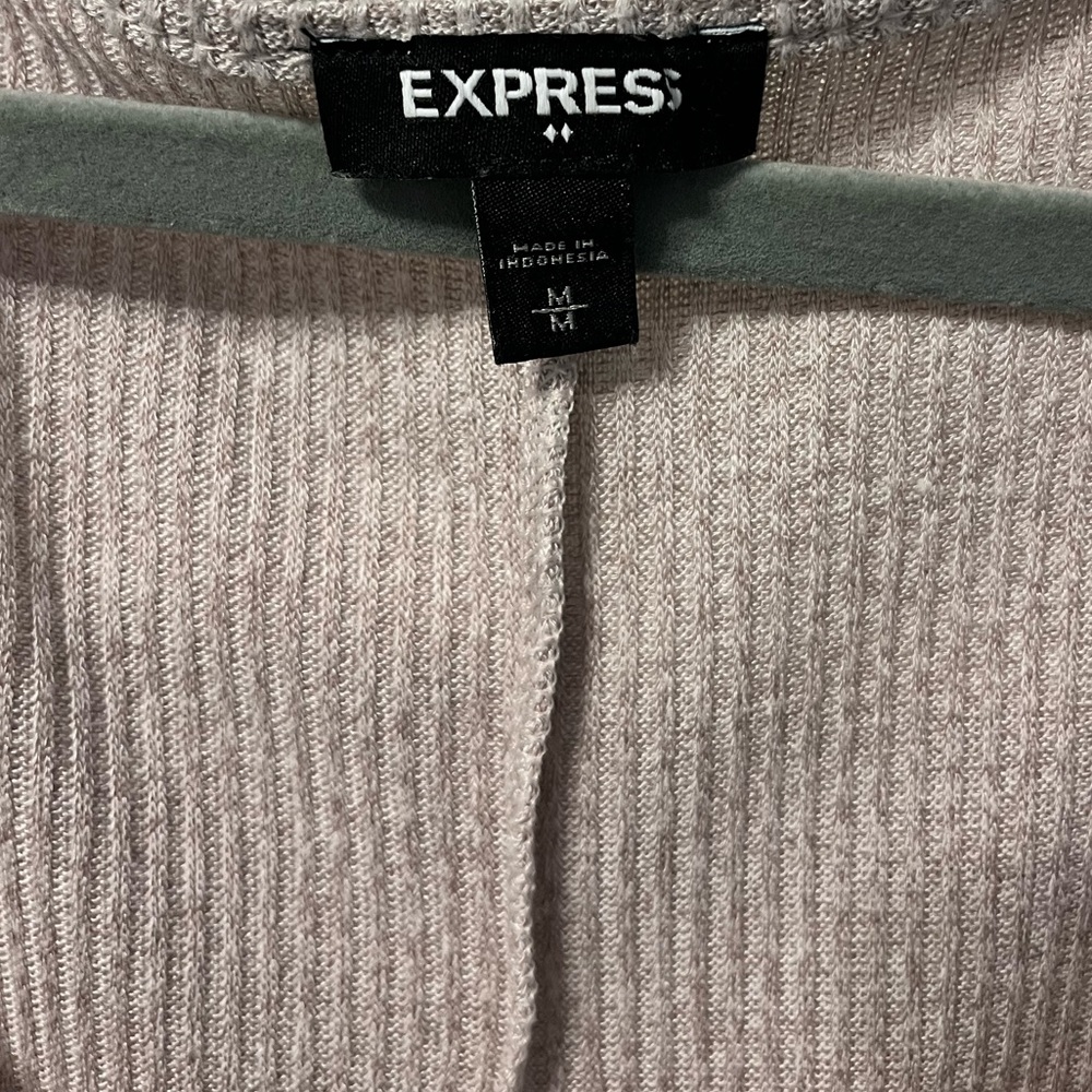 Express Ribbed Long Sleeve Dress - Picture 3 of 4